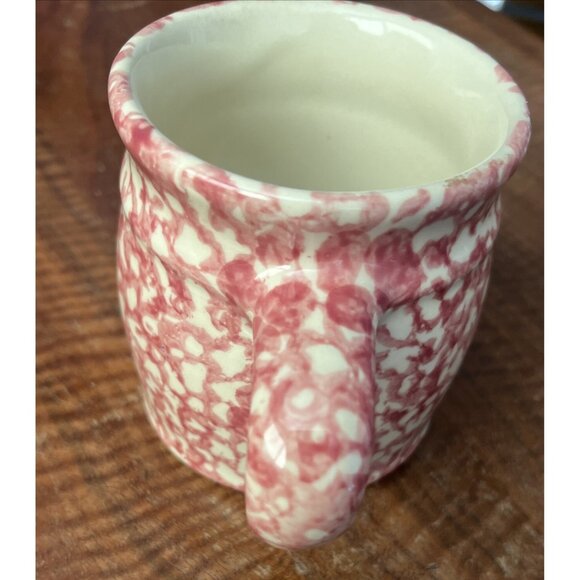 THE WORKSHOPS of Gerald R Henn Pink Sponge Design Mug Cup Rosseville OH Country - Picture 3 of 4